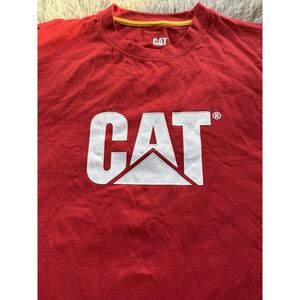 Caterpillar T-shirt CAT Large Red New *Flaw